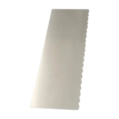 Metalowa Skrobka/Packa/Blaszka do wysokich tortów z ukrytym piętrem - Prosta/Falbanka 30x9,8 cm
