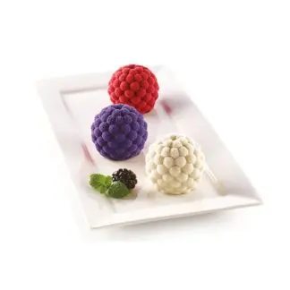 Forma silikonowa 3D jeżyna, malina, morwa - śr. 6,5 cm - Silikomart