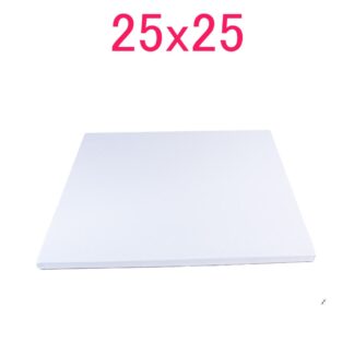 Podkład pod tort kwadratowy Biały 25x25 cm, h 1 cm - PC Julita