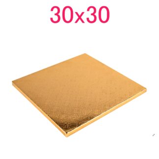 Podkład pod tort kwadratowy Złoty 30x30 cm, h 1 cm - PC Julita