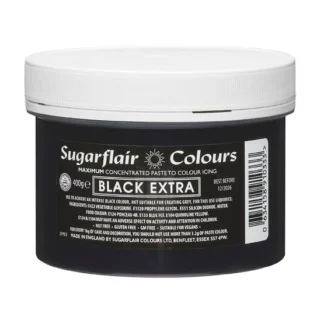 Barwnik w żelu Sugarflair Paste Colours, Spectral Black Extra - Czarny (400g)
