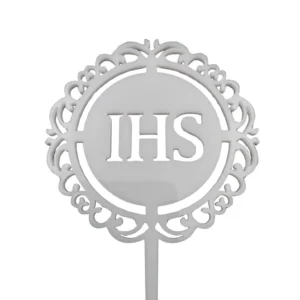 zdjęcie Topper Hostia Elegancki IHS 8 cm - Biały