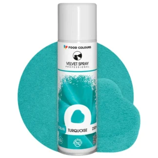 Zamsz w sprayu VELVET SPRAY PROFESSIONAL - Turquoise 250 ml (turkusowy, bez E171)