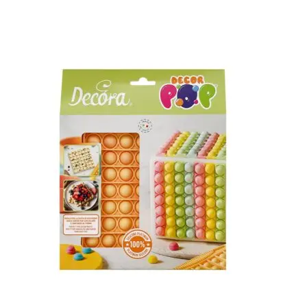 Silikonowa forma kwadratowa DecorPop! Zrób gofry lub czekoladę w kształcie Pop It. Zamów dziś do 13:00 i ciesz się nią już w kolejny dzień roboczy!