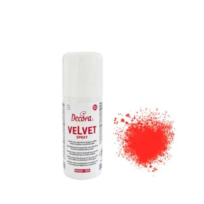 Zamsz w sprayu czerwony VELVET SPRAY RED 100 ml - Decora