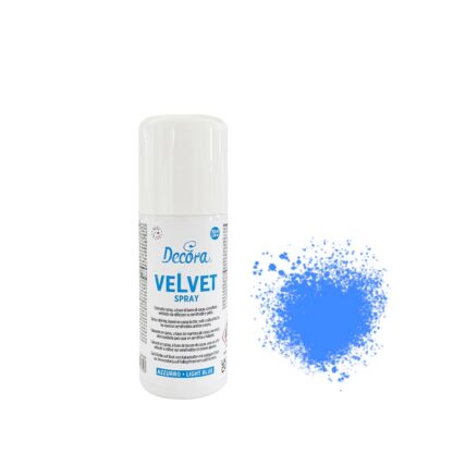 Zamsz w sprayu jasnoniebieski VELVET SPRAY LIGHT BLUE 100 ml - Decora