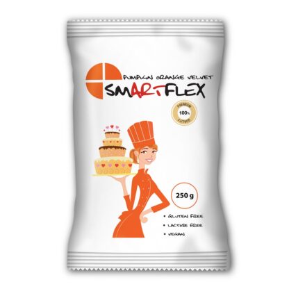 Masa cukrowa/lukier plastyczny Smartflex Orange Velvet - pomarańczowa - 0,25 kg- smak waniliowy