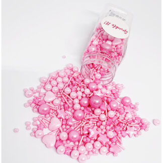 Cukrowa Posypka HELLO PINK - 100 g - Sprinkle It! (różowa posypka)