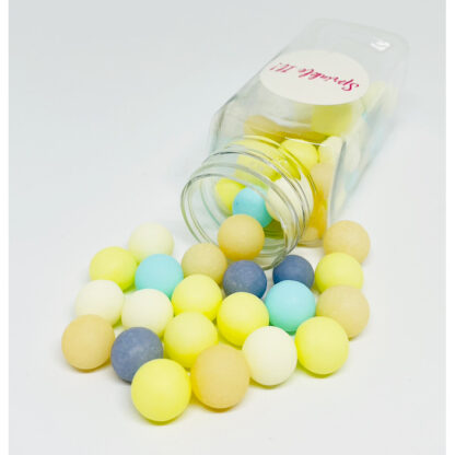 Cukrowa Posypka PASTEL BUBBLES - 100 g - Sprinkle It! (posypka w pastelowych odcieniach żółtym, niebieskim i fioletowym)