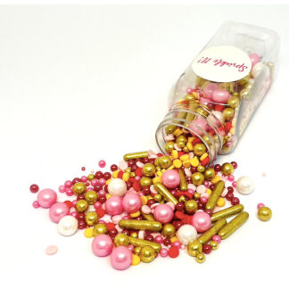 Cukrowa Posypka ROSEGOLD - 100 g - Sprinkle It! (posypka w odcieniach różowym i złotym)