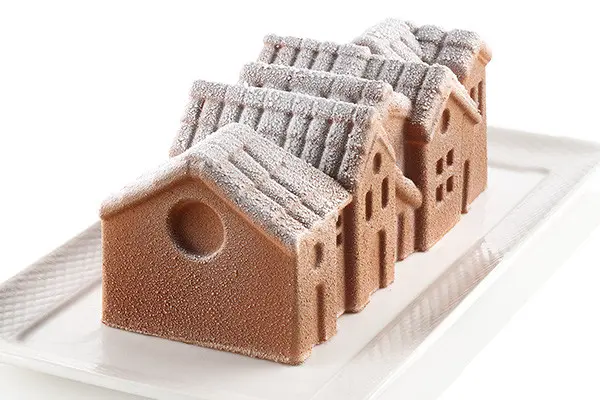 Forma silikonowa WINTER VILLAGE + Wspornik plastikowy - Silikomart