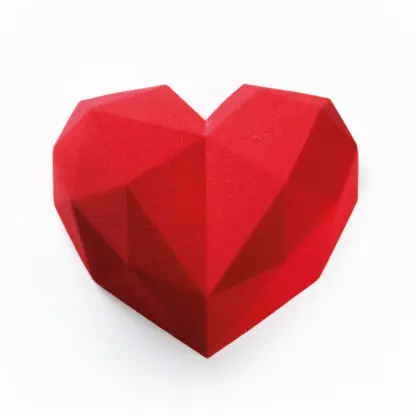 Forma silikonowa na torcik musowy HEART, SERCA - Dinara Kasko