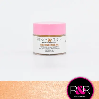 Jadalny Metaliczny barwnik w proszku bez E171- Golden Caramel Highliter - Roxy & Rich - 2,5g