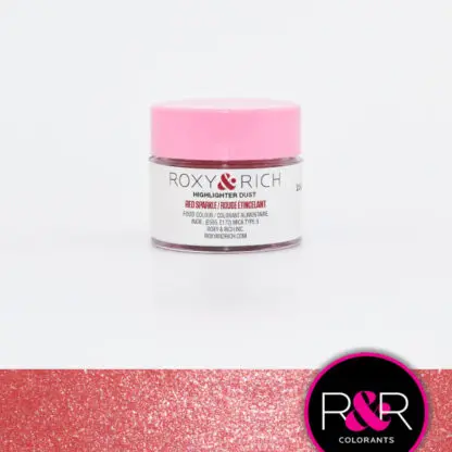 Jadalny Metaliczny barwnik w proszku bez E171- Red Sparkle Highliter - Roxy & Rich - 2,5g