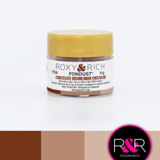 Jadalny barwnik w proszku bez E171 - Roxy & Rich - Fondust Chocolate Brown - 4g