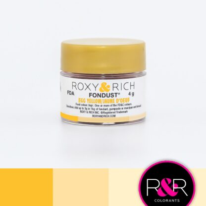 Jadalny barwnik w proszku bez E171 - Roxy & Rich - Fondust Egg Yellow - 4g