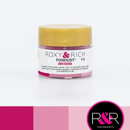 Jadalny barwnik w proszku bez E171 - Roxy & Rich - Fondust Euro Fuchsia - 4g