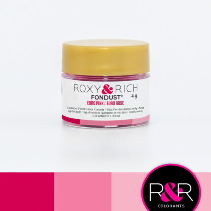Jadalny barwnik w proszku bez E171 - Roxy & Rich - Fondust Euro Pink - 4g