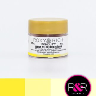 Jadalny barwnik w proszku bez E171 - Roxy & Rich - Fondust Lemon Yellow - 4g