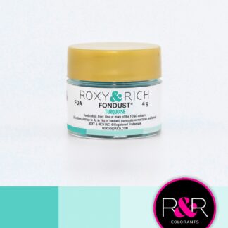 Jadalny barwnik w proszku bez E171 - Roxy & Rich - Fondust Turquoise - 4g