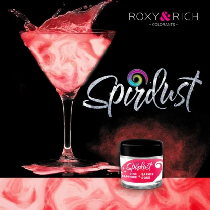 Barwnik do drinków bez E171 Roxy & Rich - Pink Sapphire, Różowy Szafir 1,5g