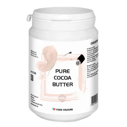 PURE COCOA BUTTER Czyste Masło Kakaowe w kaletkach - Food Colours - 400g