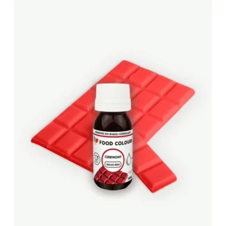 Jadalny barwnik olejowy Food Colours Czerwony18 ml – do czekolady i kremów