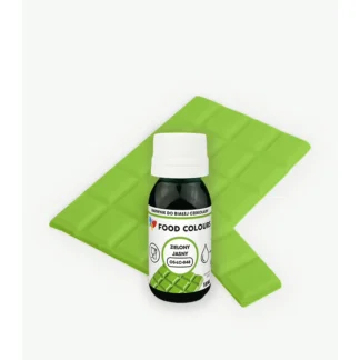 Jadalny barwnik olejowyJadalny barwnik olejowy Food Colours Jasna Zieleń 18 ml – do czekolady i kremów Food Colours Żółty 18 ml – do czekolady i kremów