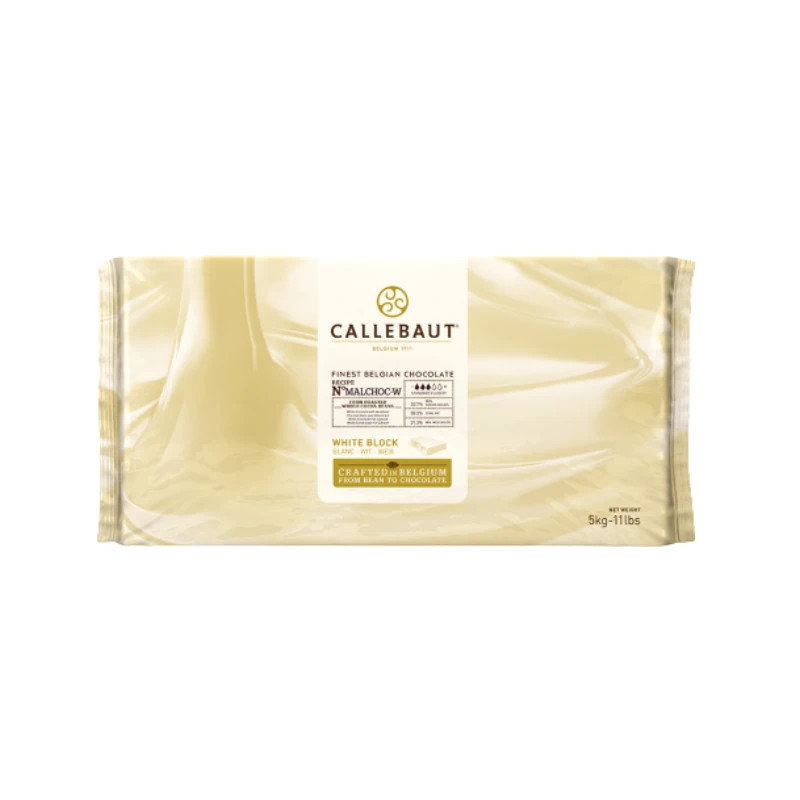 Czekolada biała bez cukru MALCHOC-W – Callebaut 30,7% 3/5 – blok 5 kg