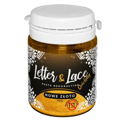 Pasta do malowania i tworzenia koronek- Letter&Lace - New Gold 90 g bez 171