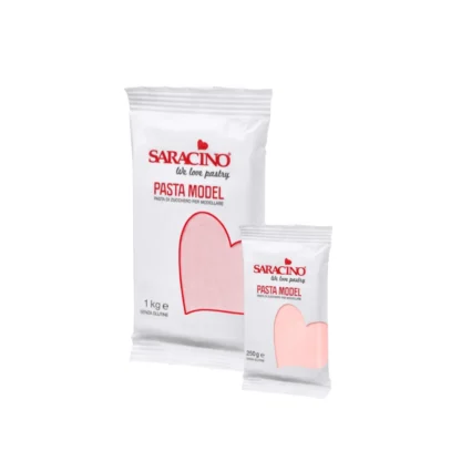 Masa cukrowa do modelowania figurek - Saracino - Light Baby Pink - Jasnoróżowa