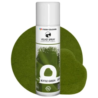 Zamsz w sprayu VELVET SPRAY PROFESSIONAL - Bottle Green 250 ml (butelkowa zieleń, bez E171)