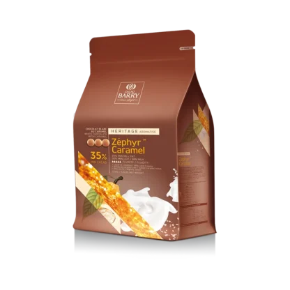 Biała czekolada z karmelem Zephyr Caramel 35 % - Cacao Barry - 2,5 kg - CHK-N35ZECA-E4-U70