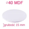 Megagruby, supersztywny, wytrzymały podkład pod tort, okrągły MDF - Biały - średnica: 40 cm, grubość: 1,5 cm - Podkłady Cukiernicze Julita