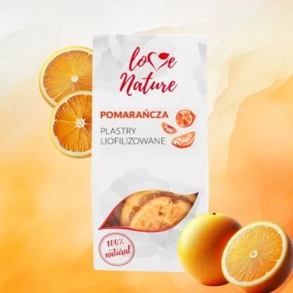 Pomarańcze - Plastry Liofilizowane - 20 g - Love Nature