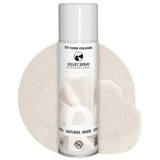 Zamsz w sprayu VELVET SPRAY PROFESSIONAL - Natural White 250 ml (naturalny biały, bez E171)