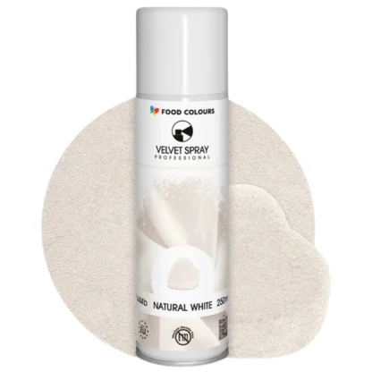 Zamsz w sprayu VELVET SPRAY PROFESSIONAL - Natural White 250 ml (naturalny biały, bez E171)