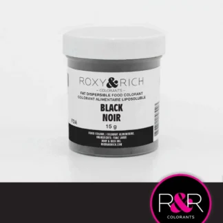 Jadalny Barwnik w proszku rozpuszczalny w tłuszczu Roxy & Rich - 15g - Black, Czarny