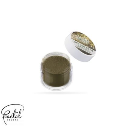 Perłowy dekoracyjny barwnik w proszku Golden Olive Fractal (1,6 g)
