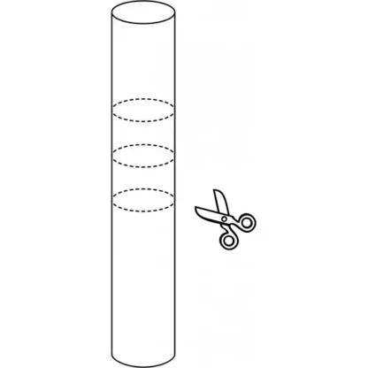 Plastikowy Wspornik/Rurka do tortu Modecor śr. 1,9cm długość 20 cm - 1 szt.