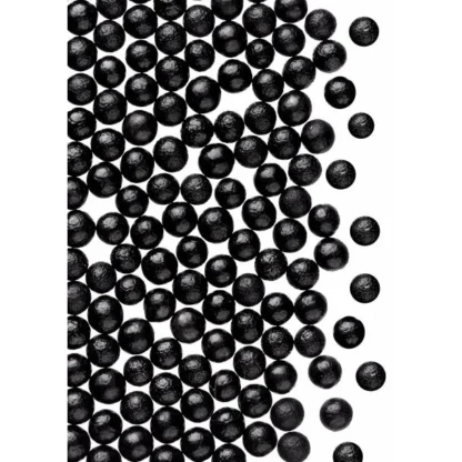 Cukrowe Perły, perełki Czarne o średnicy 4mm (50g)