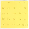 Stemple Alfabet na tort Fun Fonts mały rozmiar - zestaw 66 szt. - PME - Kolekcja 2 - Babeczki i Ciastka FF57