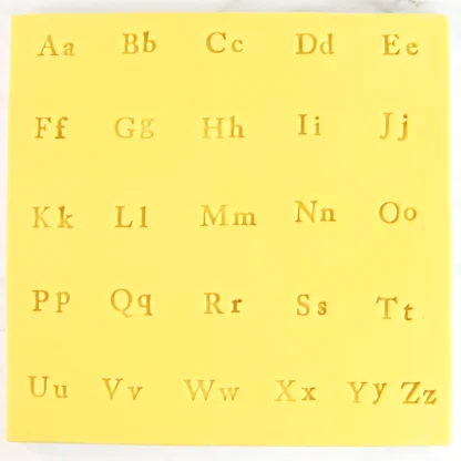 Stemple Alfabet na tort Fun Fonts mały rozmiar - zestaw 66 szt. - PME - Kolekcja 2 - Babeczki i Ciastka FF57