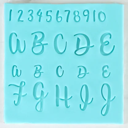 Stemple Alfabet na tort Fun Fonts mały rozmiar - zestaw 66 szt. - PME - Kolekcja 1 - Babeczki i Ciastka FF54