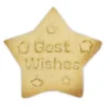 Wykrawaczka, Foremka z Tłoczkiem Gwiazdka z napisem Best Wishes - 4,5 cm - Städter
