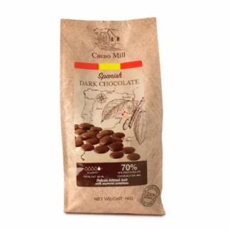 Czekolada hiszpańska gorzka Cacao Mill 70% kakao, płynność: 4/5 - 1kg