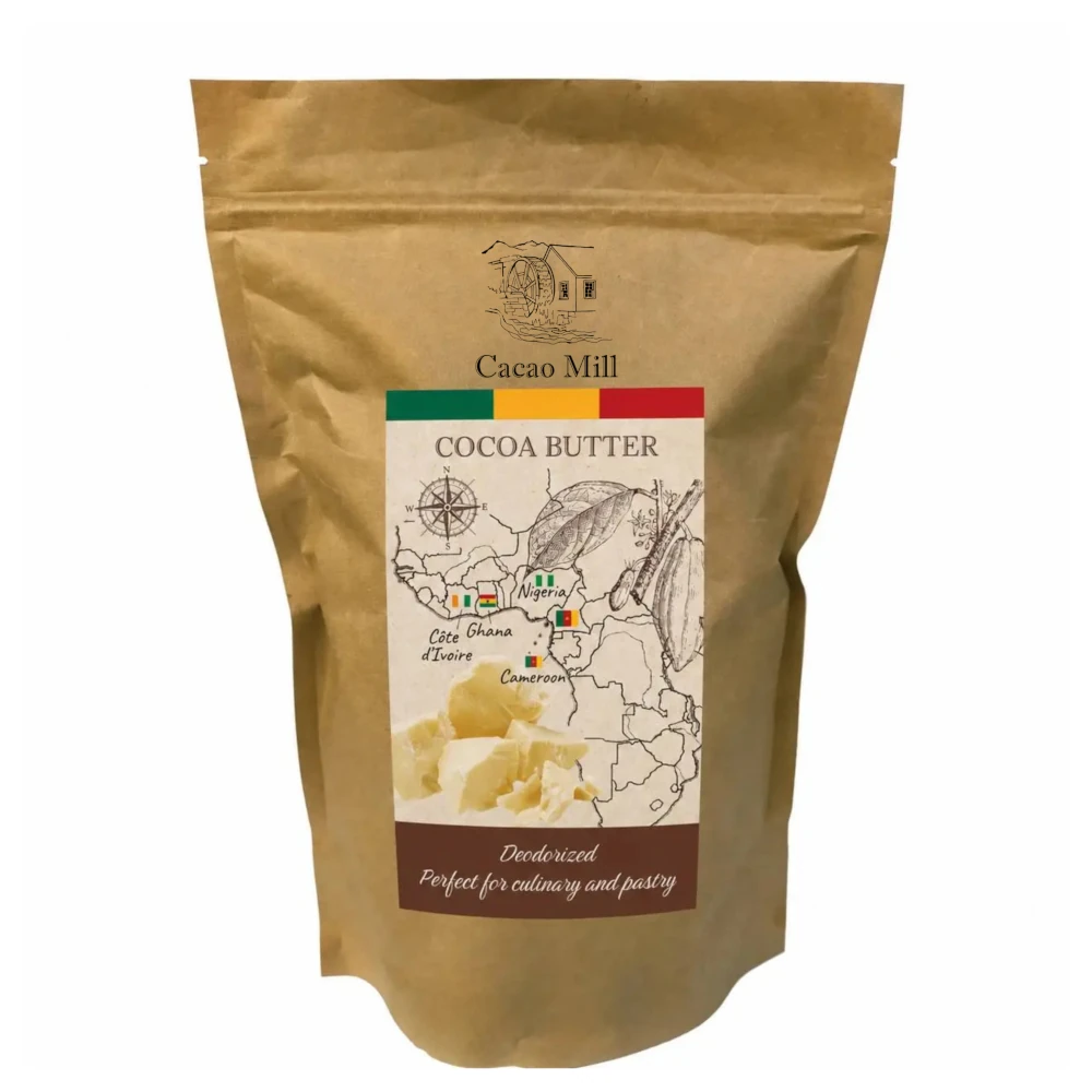Masło kakaowe kruszone, dezodoryzowane - Cacao Mill 1kg
