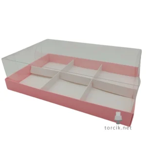 zdjęcie Różowe Pudełko na 6 monoporcji 10 szt.