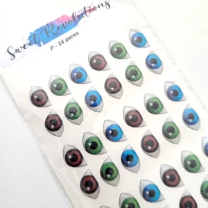 zdjęcie Naklejki oczy 3D - Księżniczki XL (24 pary)