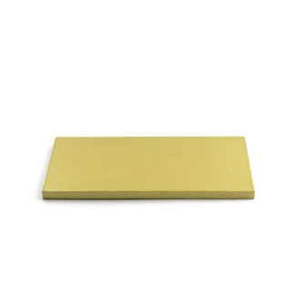 Podkład pod tort prostokątny sztywny, gruby, wytrzymały - Złoty - 30x40 cm, grubość: 1,2 cm - Decora